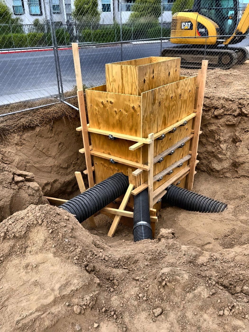 Utility structure installation